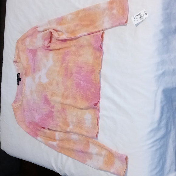 Derek Heart womens short tie dyed long John fabric sweater - Picture 1 of 8